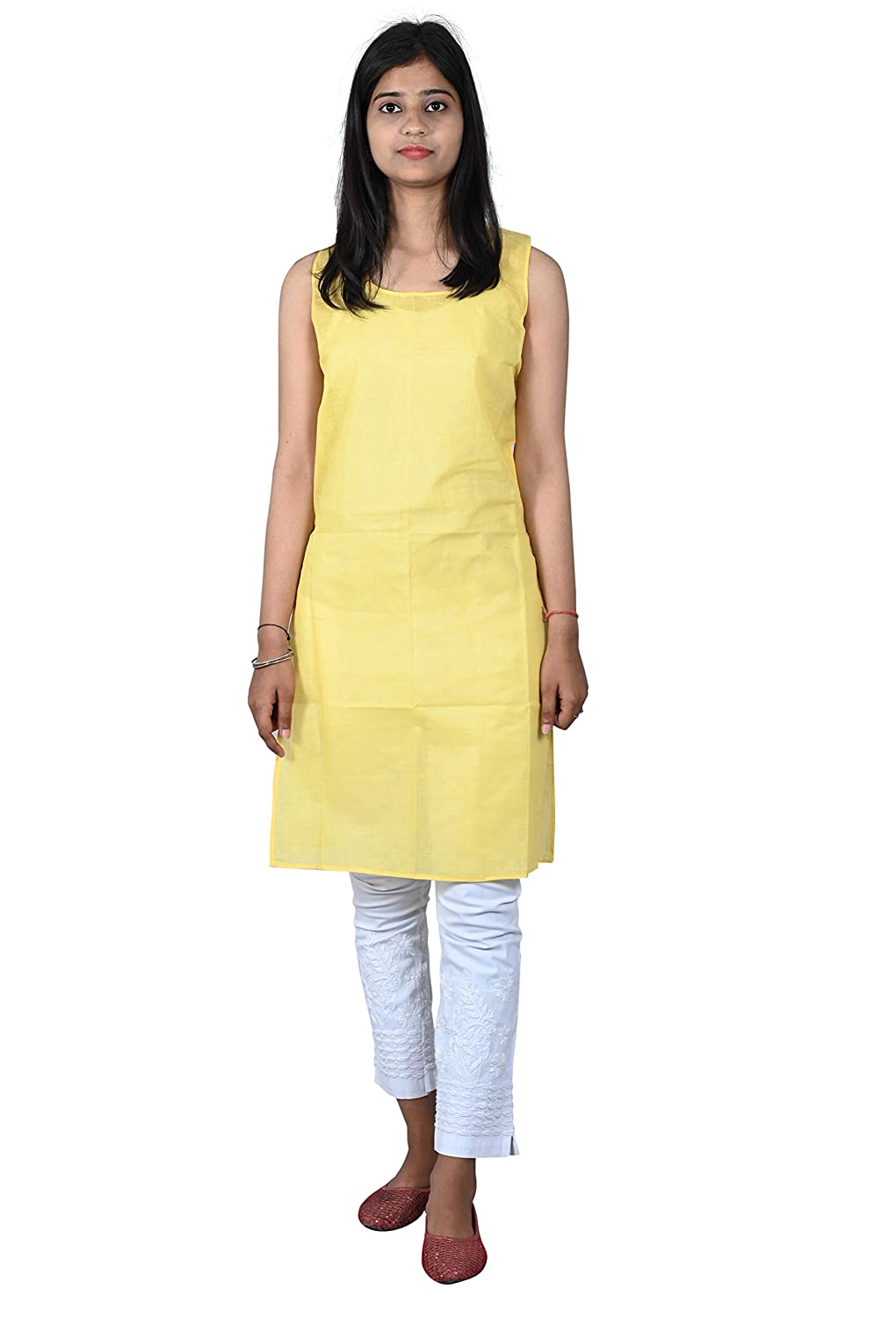 Lavangi Yellow Cotton Camisoles