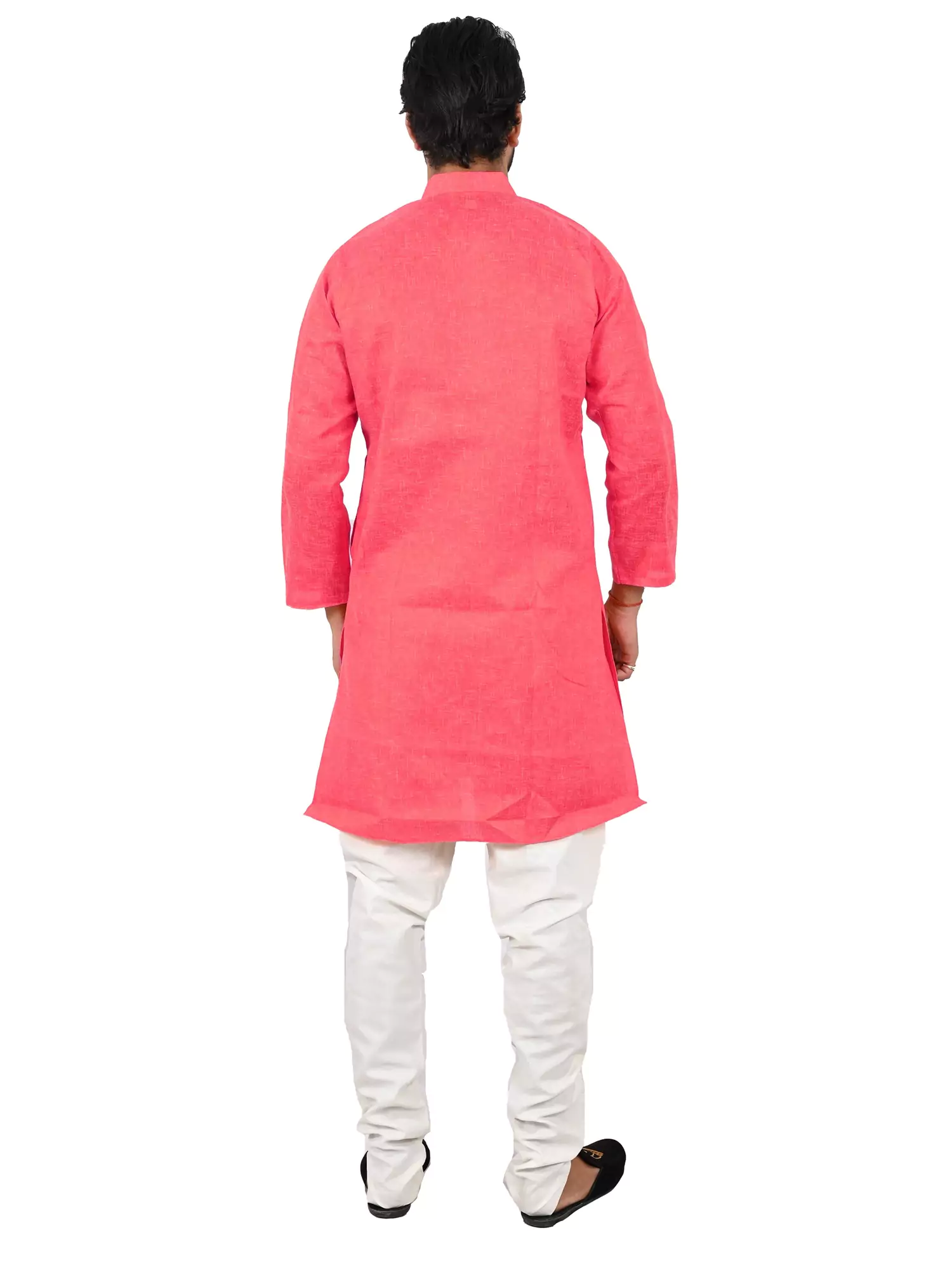 Lavangi Men Lucknow Chikankari Jute Cotton Gajiri Kurta Pajama Set